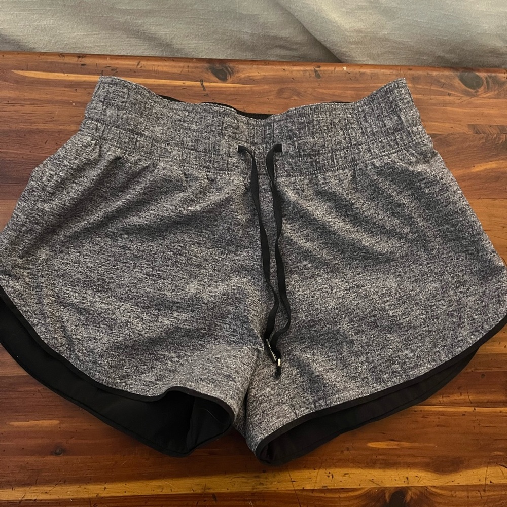 Grey/black reversible lululemon shorts